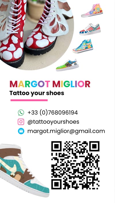 Carte de visite Tattoo Your Shoes